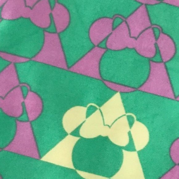 Lularoe Disney Miney Mouse pastel color leggings OS ONE SIZE BRAND NEW - Picture 2 of 3